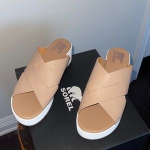Sorel Platform Mule Excellent Condition In Box